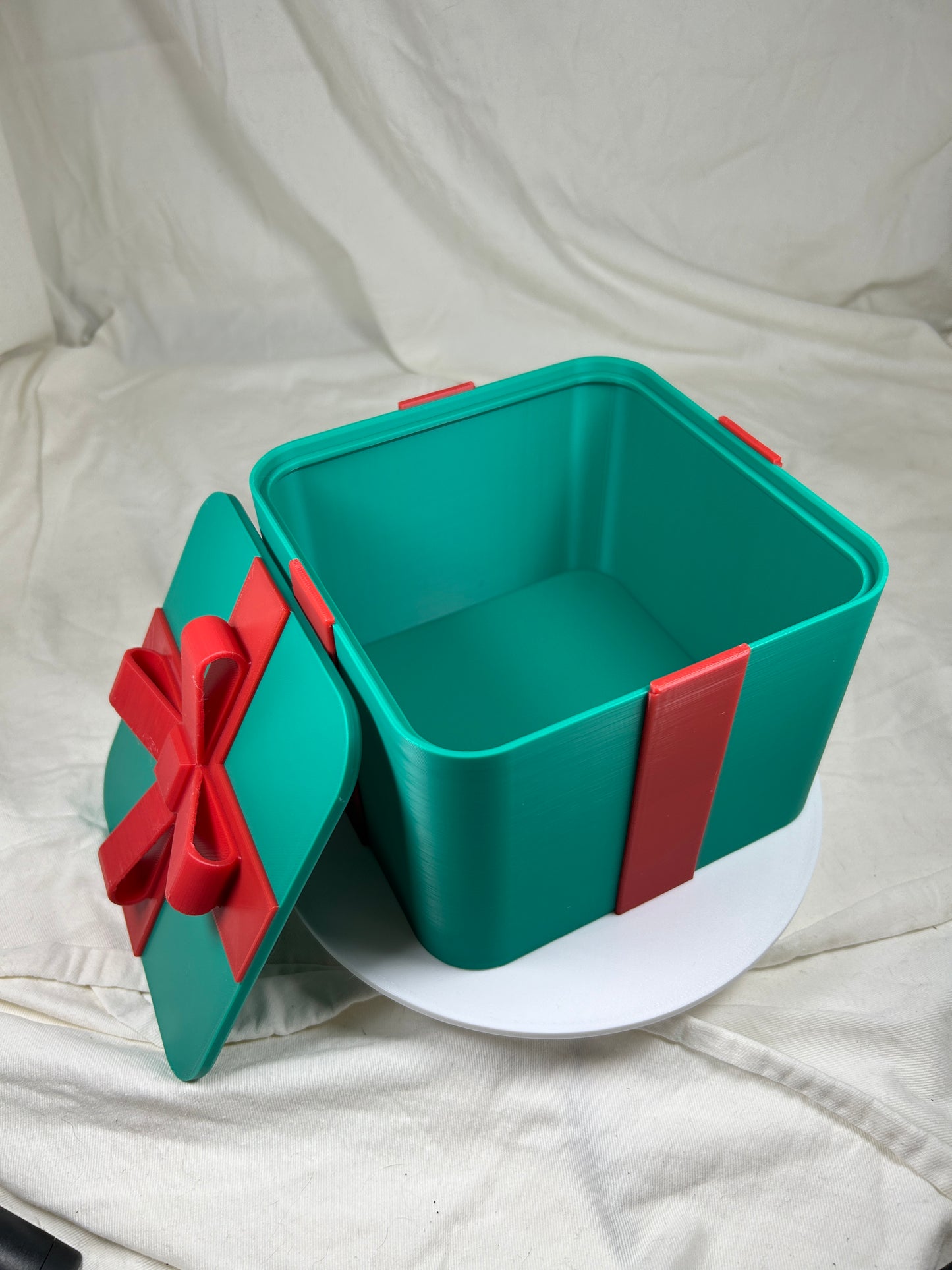 Geschenkbox 150x150x100 Geschenkverpackung Weihnachtsdesign Geschenkidee, nachhaltig, wiederverwendbar - Aufbewahrungsbox, dekorative