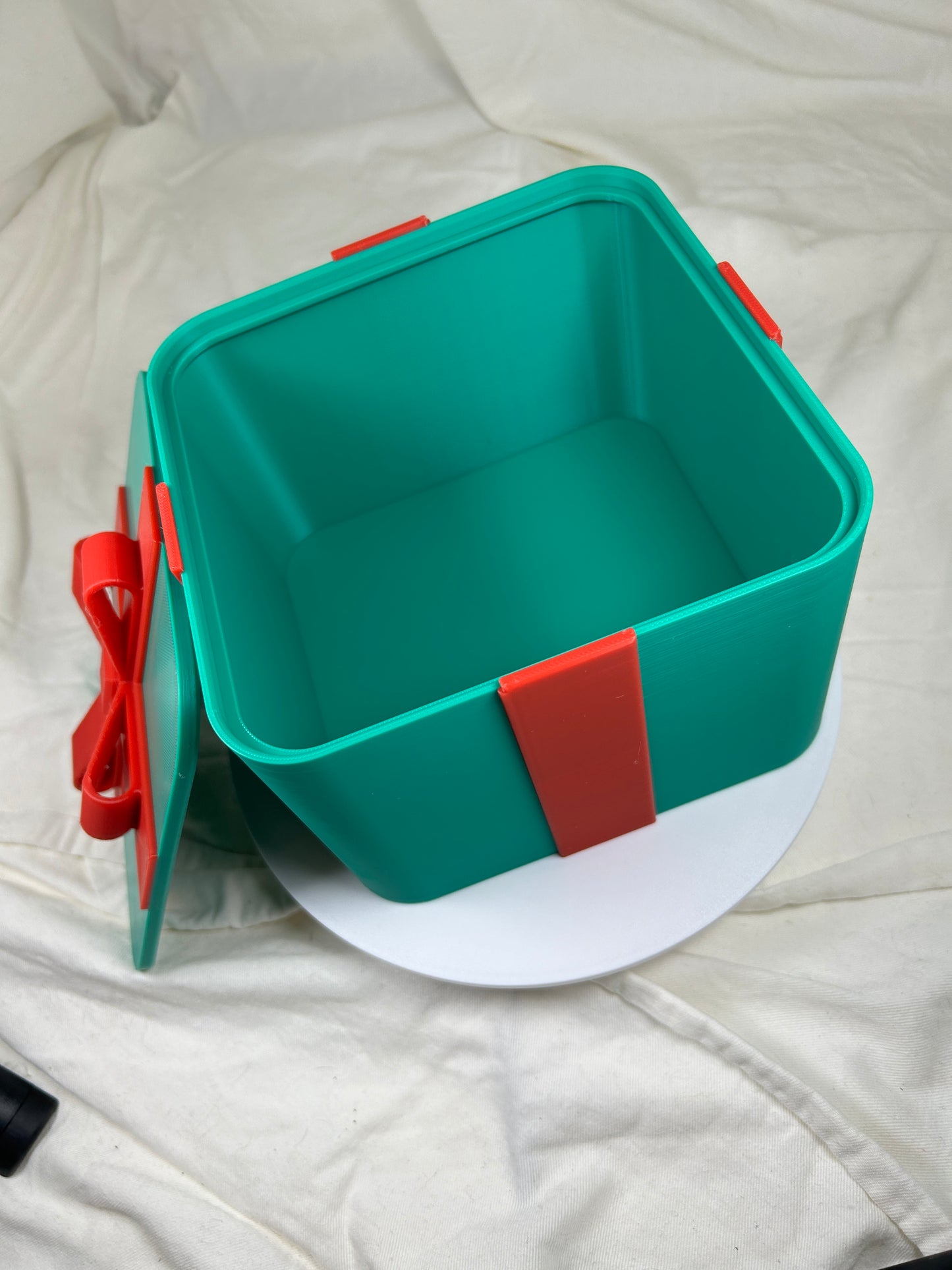 Geschenkbox 150x150x100 Geschenkverpackung Weihnachtsdesign Geschenkidee, nachhaltig, wiederverwendbar - Aufbewahrungsbox, dekorative