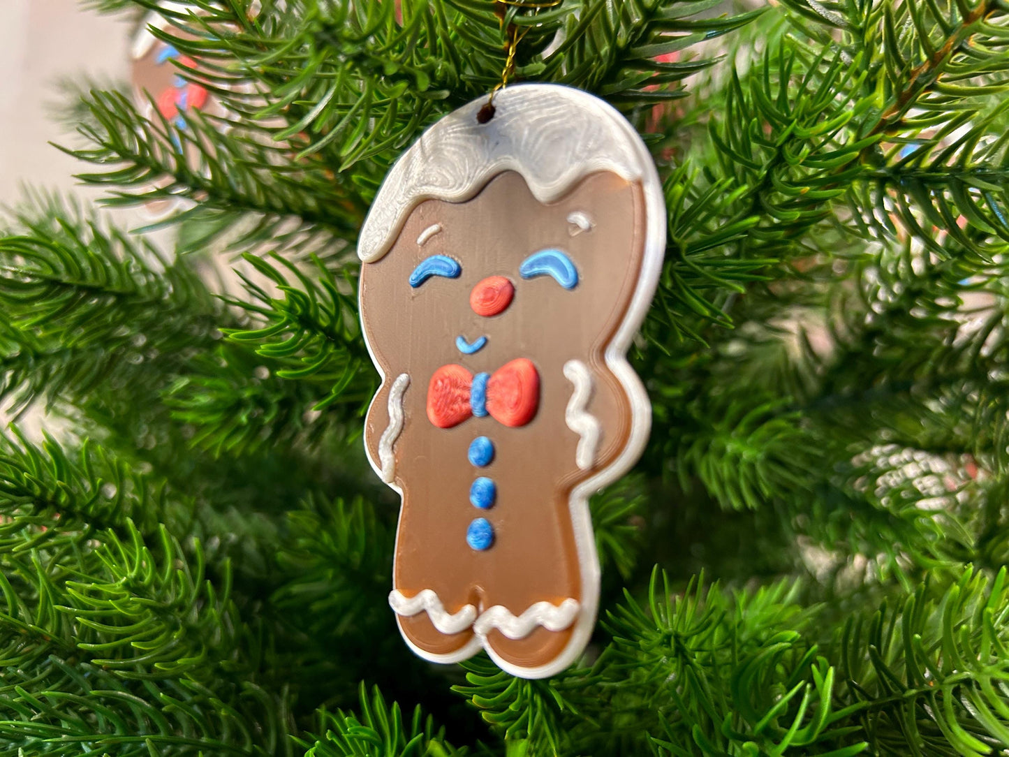 Lebkuchenmann 4er Set - Weihnachtsfiguren – Festlicher Schmuck – Moderne Weihnachtsdeko - Christbaumschmuck - Christbaumbehang