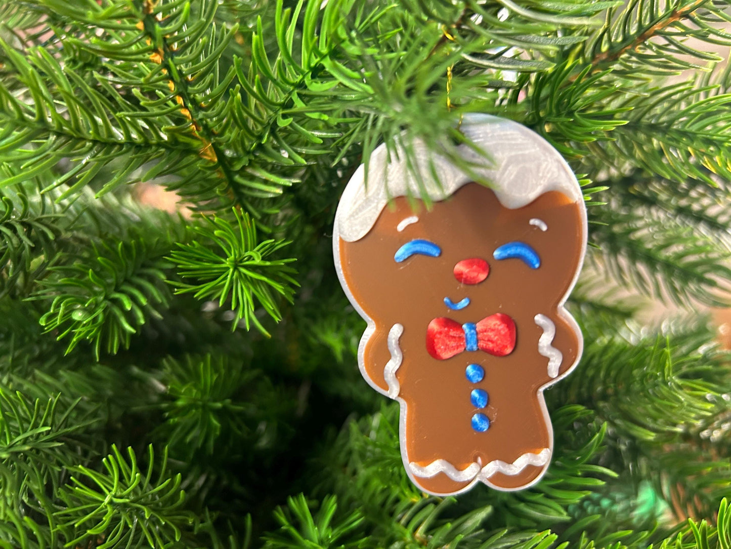 Lebkuchenmann 4er Set - Weihnachtsfiguren – Festlicher Schmuck – Moderne Weihnachtsdeko - Christbaumschmuck - Christbaumbehang