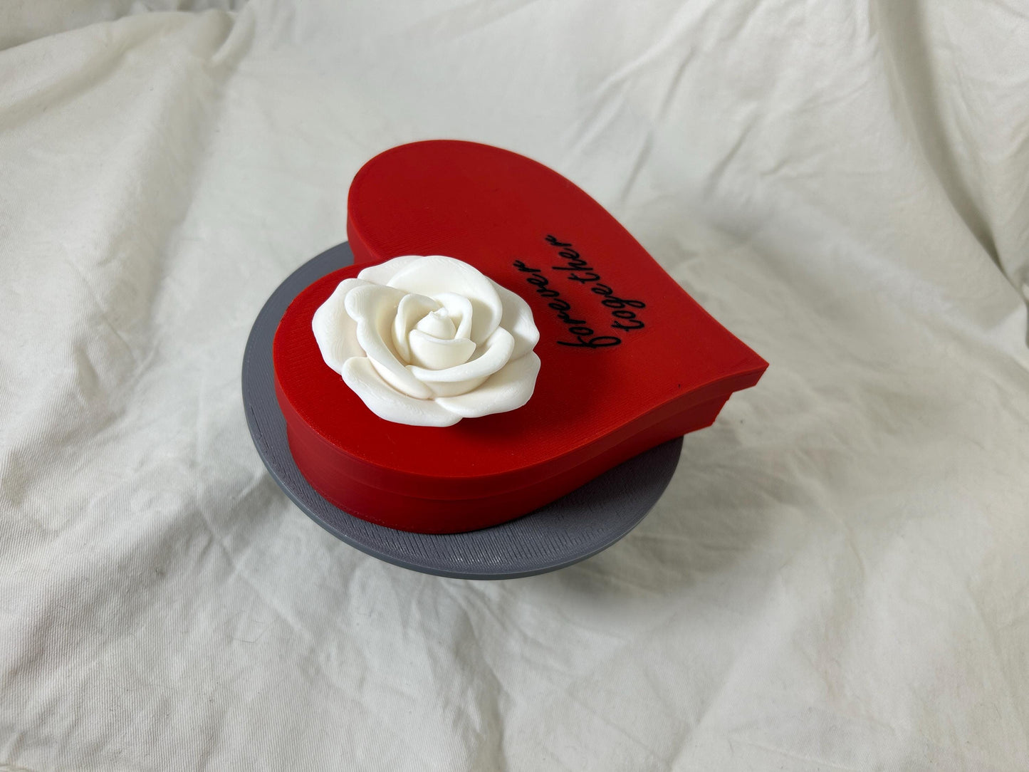 Herzschatulle Behälter Geschenkbox Herzform Geschenkidee Schriftzug personalisierbar