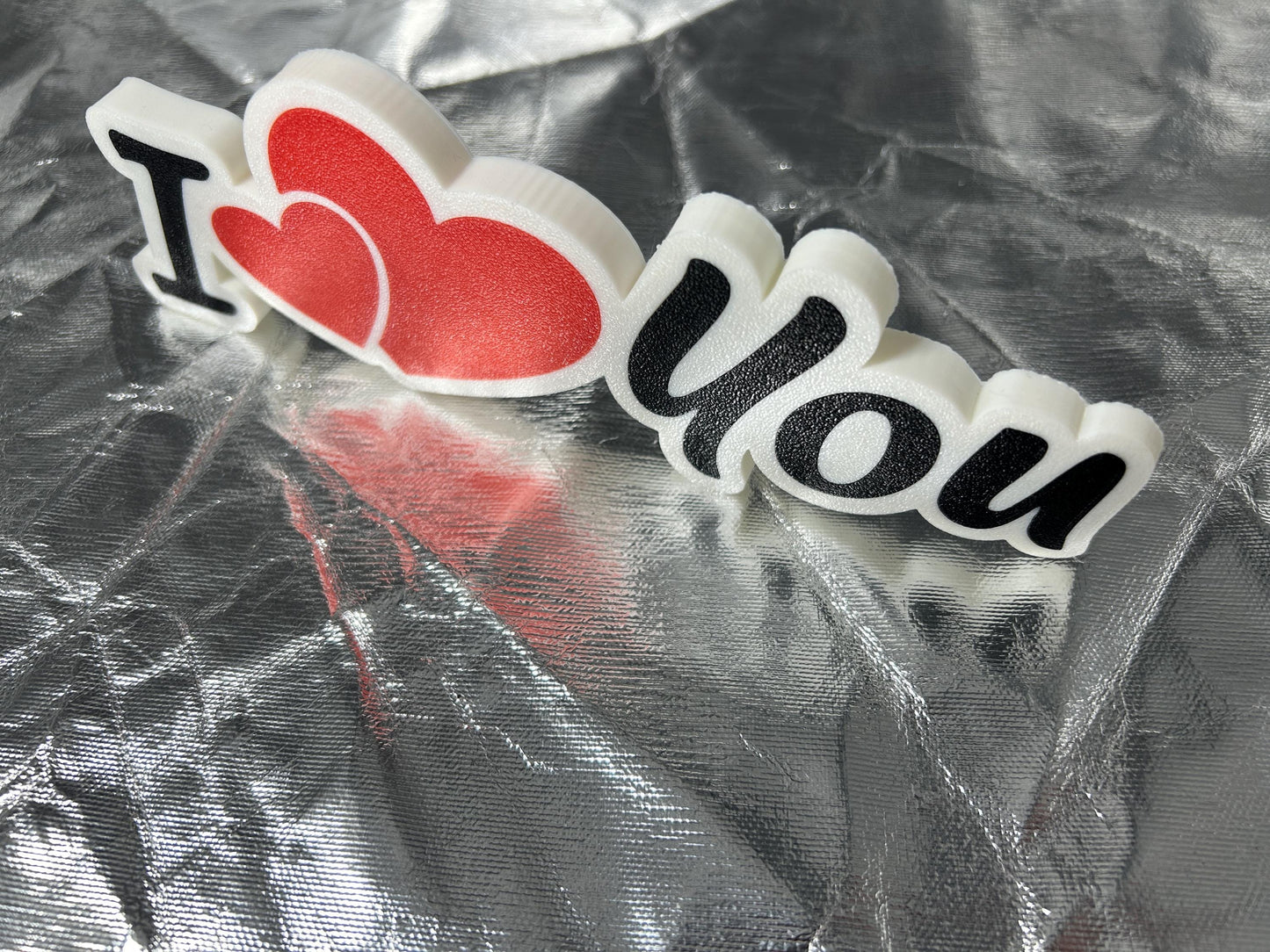 I love you Schild Liebe Geschenkidee für Liebende, Herzsymbole, Partnergeschenk, Wohndekoration, Wanddeko, Regaldekoration