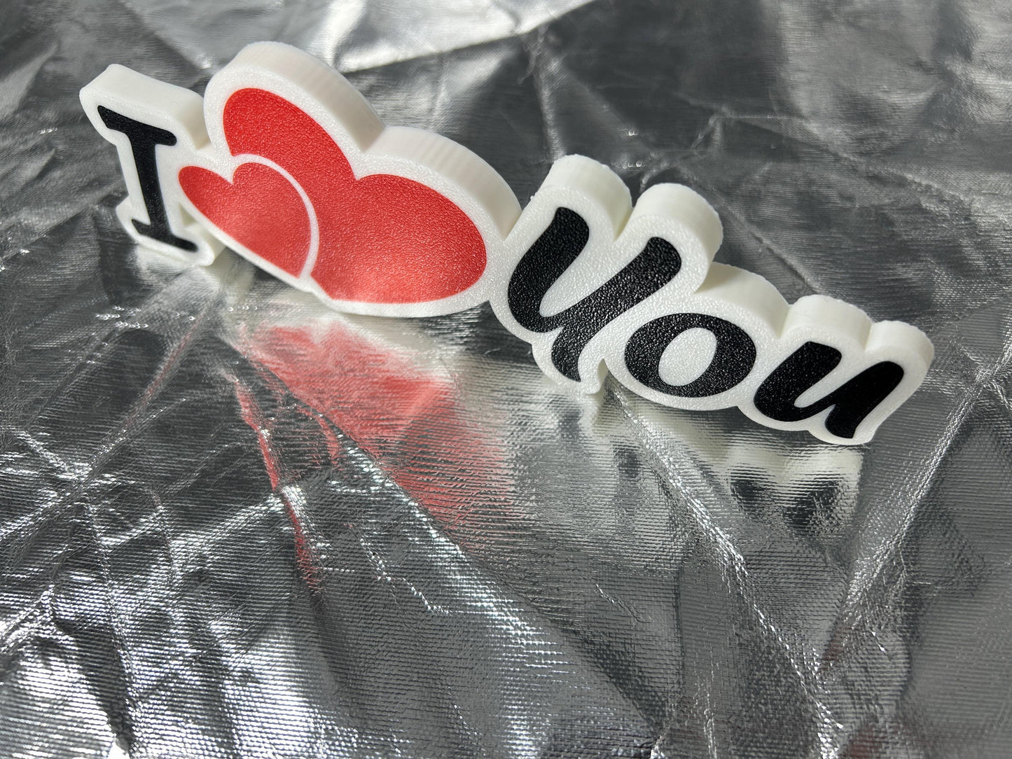 I love you Schild Liebe Geschenkidee für Liebende, Herzsymbole, Partnergeschenk, Wohndekoration, Wanddeko, Regaldekoration