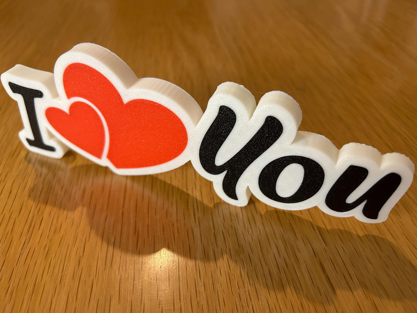 I love you Schild Liebe Geschenkidee für Liebende, Herzsymbole, Partnergeschenk, Wohndekoration, Wanddeko, Regaldekoration