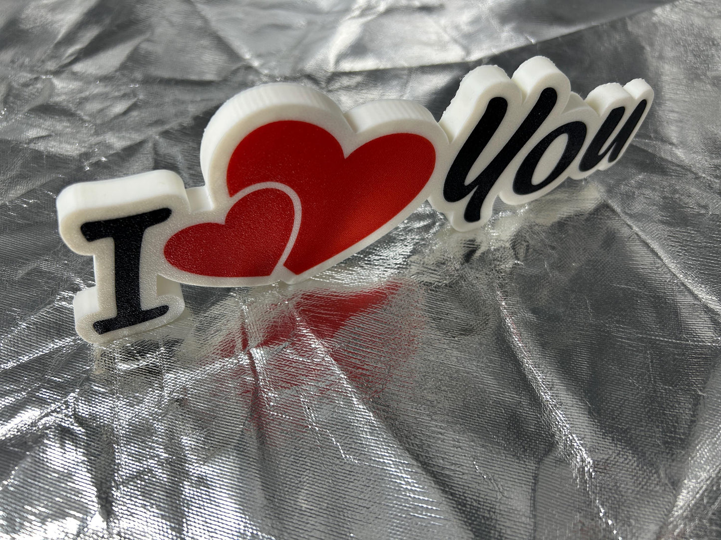 I love you Schild Liebe Geschenkidee für Liebende, Herzsymbole, Partnergeschenk, Wohndekoration, Wanddeko, Regaldekoration