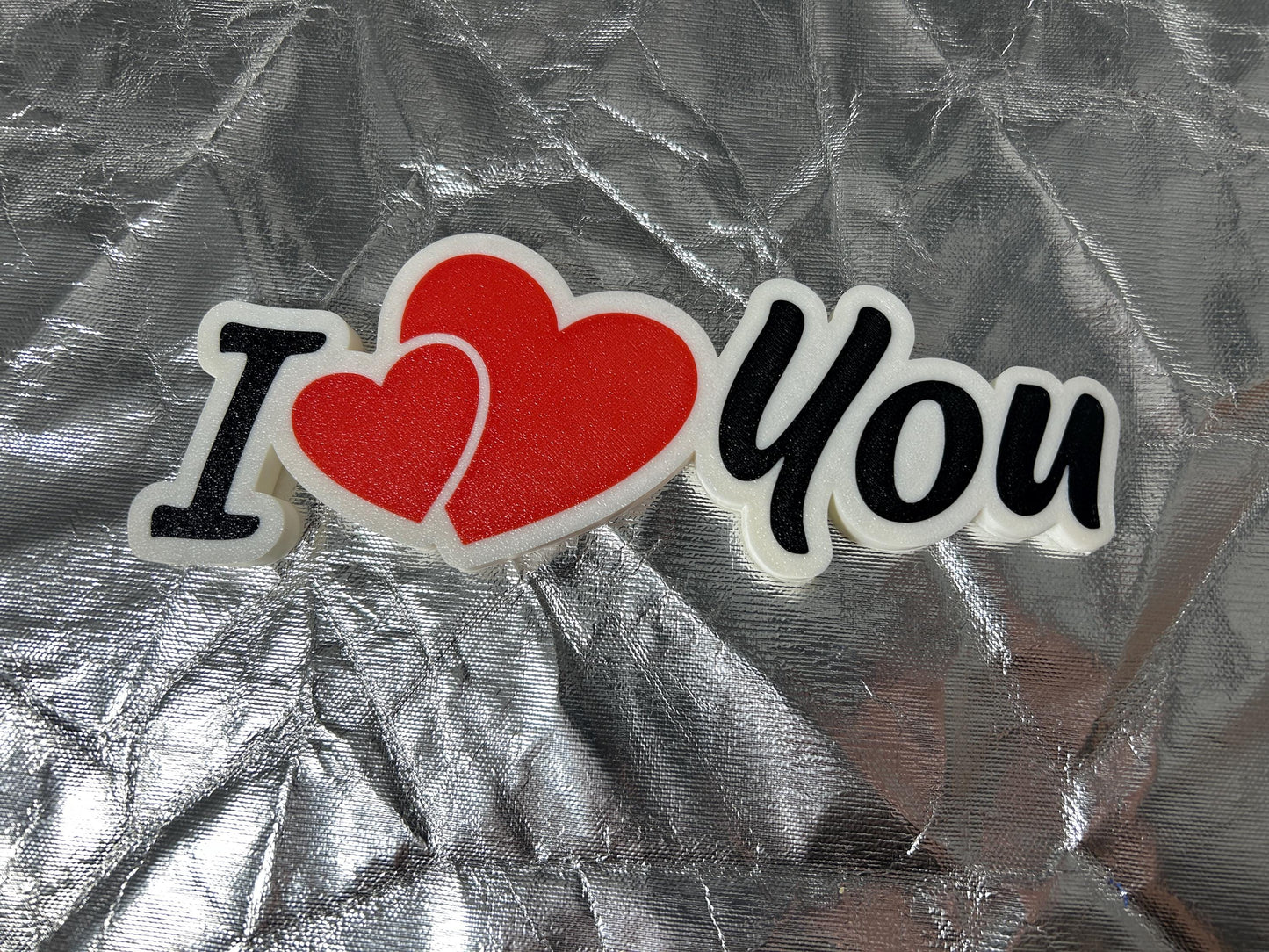 I love you Schild Liebe Geschenkidee für Liebende, Herzsymbole, Partnergeschenk, Wohndekoration, Wanddeko, Regaldekoration