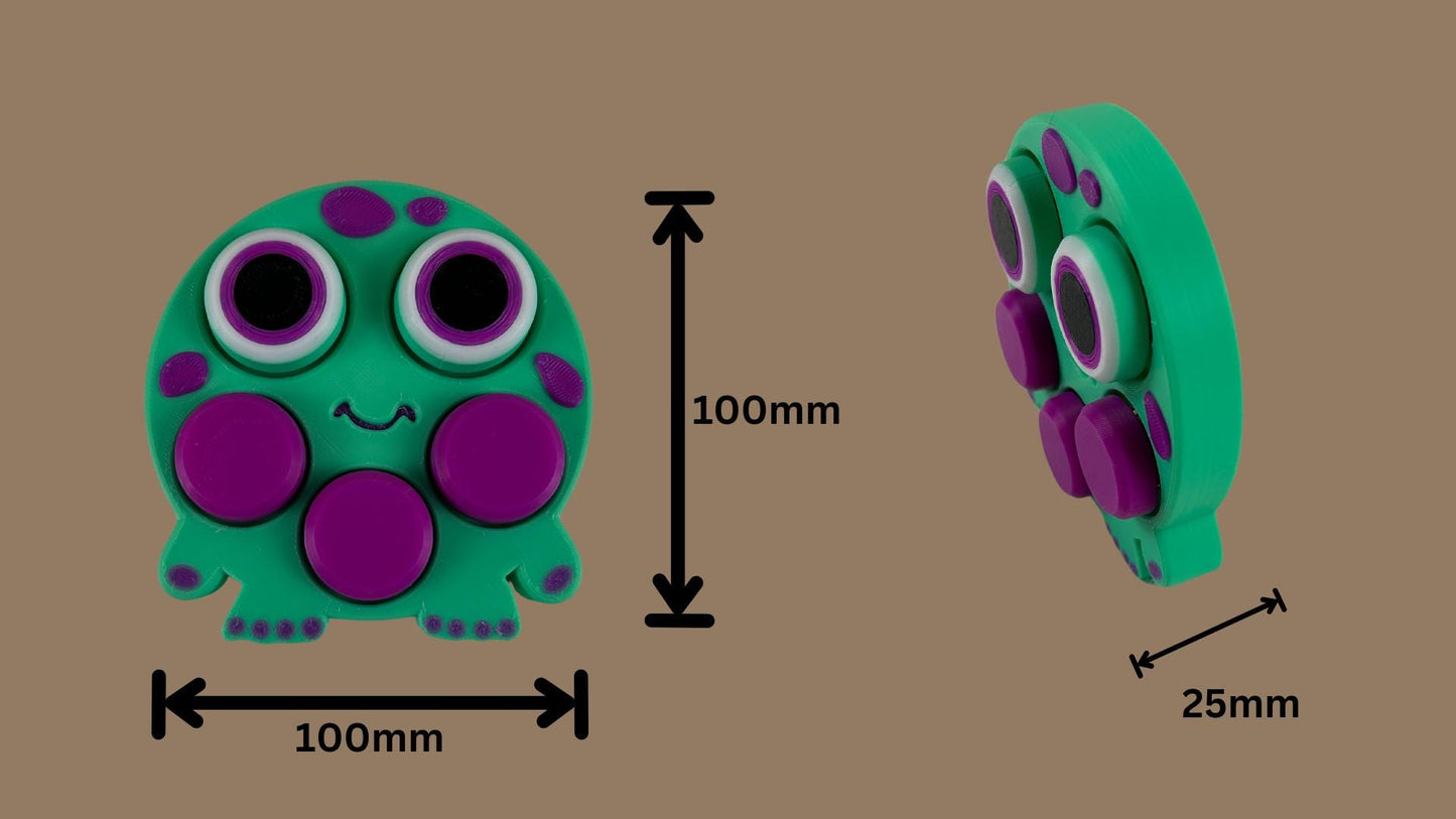 Monsterclicker Stressabbau Spielzeug, farbenfroher Fidget Clicker für Büro und Alltag, leise & laut, ideales Geschenk bei Nervosität
