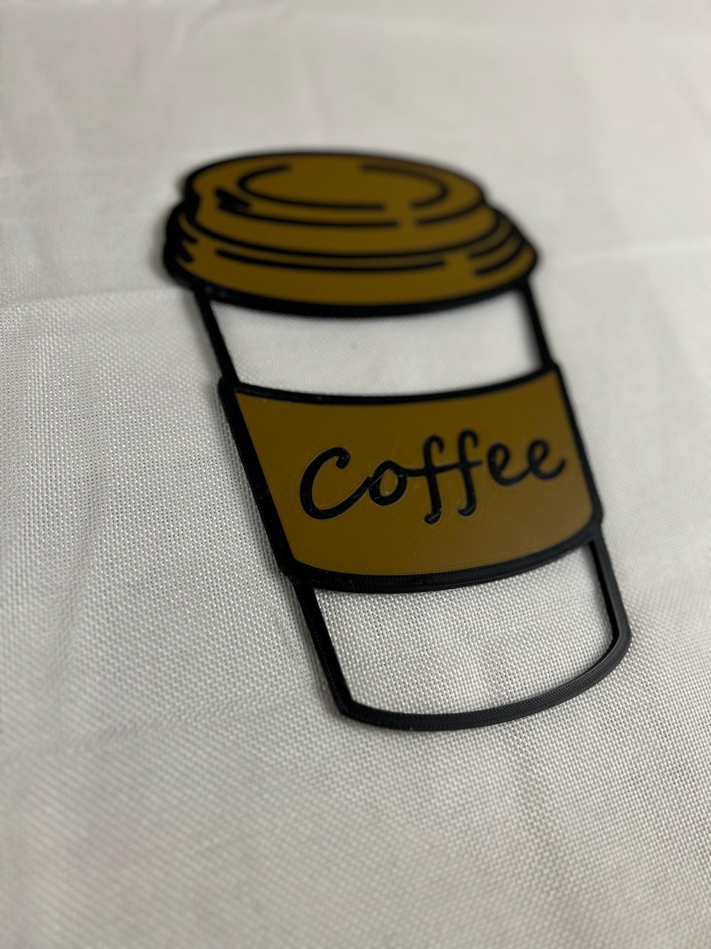 Kaffeebecher, Wanddekoration Coffee to Go - Nachhaltige Deko für Kaffee-Liebhaber