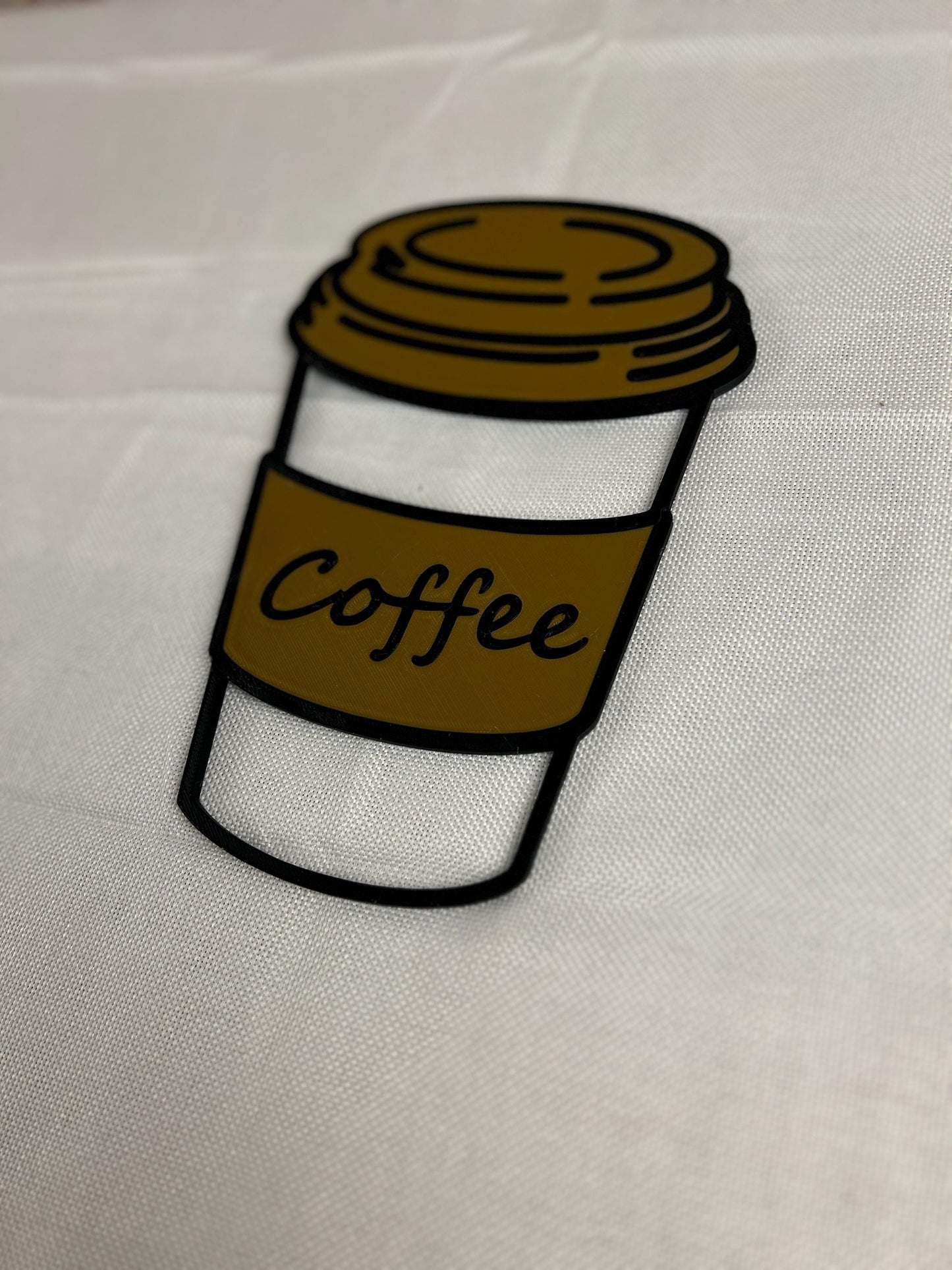 Kaffeebecher, Wanddekoration Coffee to Go - Nachhaltige Deko für Kaffee-Liebhaber