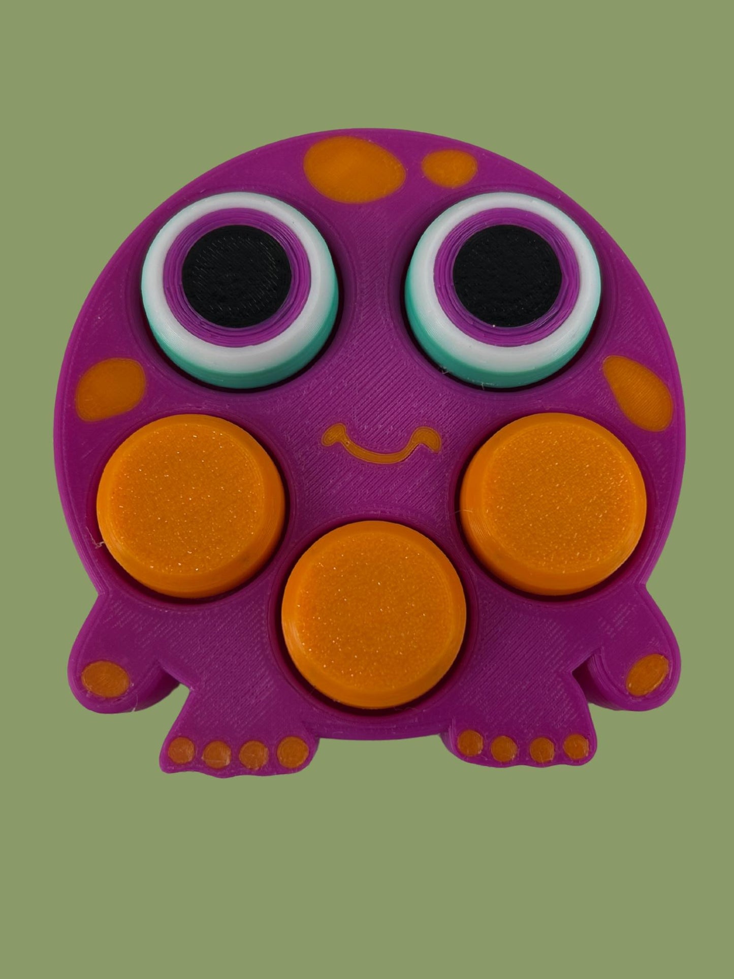Monsterclicker, Fidget Toy Clicker, Spielzeug Monsterdesign – viele Farben, Stressabbau, Perfekt für Alltag + Büro, ADHS, Nervositätsabbau