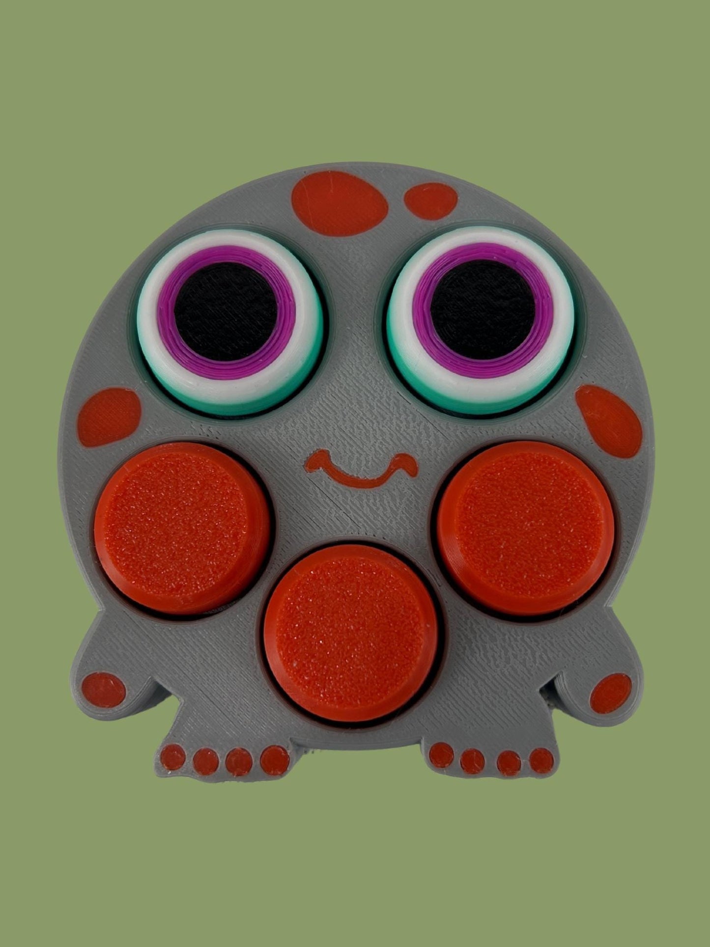 Monsterclicker Stressabbau Spielzeug, farbenfroher Fidget Clicker für Büro und Alltag, leise & laut, ideales Geschenk bei Nervosität