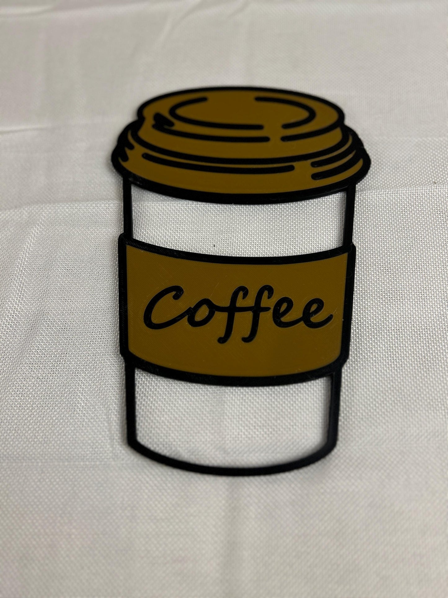 Kaffeebecher, Wanddekoration Coffee to Go - Nachhaltige Deko für Kaffee-Liebhaber