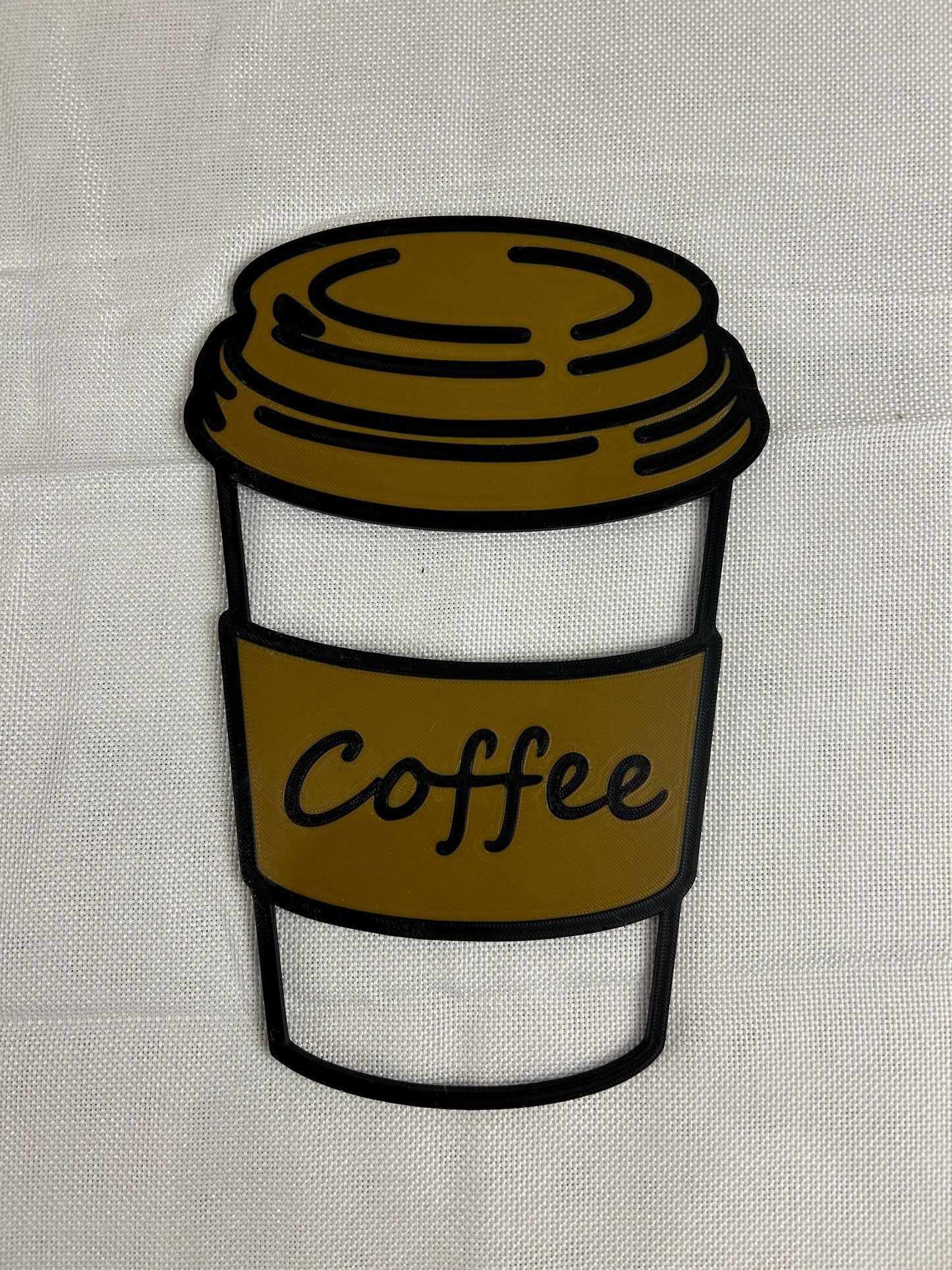 Kaffeebecher, Wanddekoration Coffee to Go - Nachhaltige Deko für Kaffee-Liebhaber