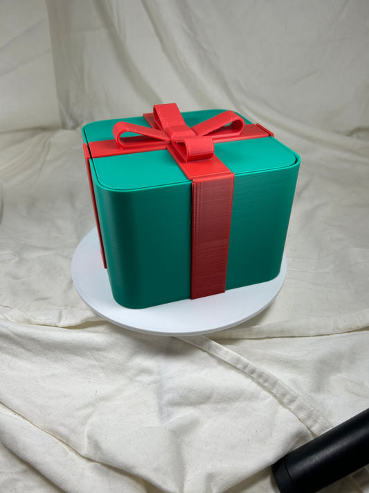 Geschenkbox 150x150x100 Geschenkverpackung Weihnachtsdesign Geschenkidee, nachhaltig, wiederverwendbar - Aufbewahrungsbox, dekorative