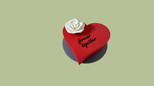Herzschatulle Behälter Geschenkbox Herzform Geschenkidee Schriftzug personalisierbar