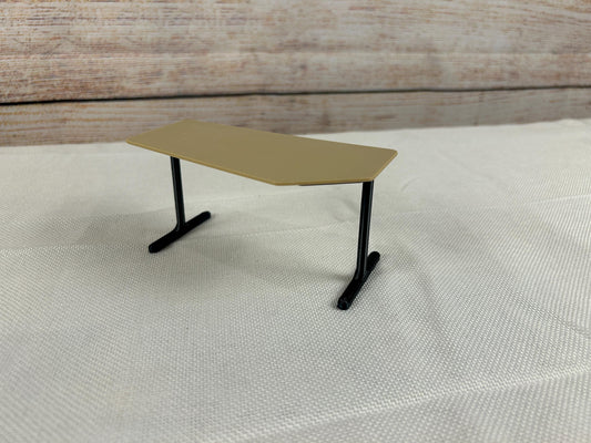Moderner Miniatur-Schreibtisch 1:12 – Puppenhaus Computertisch / Designer-Tisch für Sammler & Spielwelten